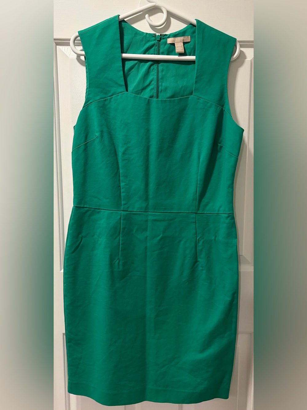 Banana Republic Emerald Green Midi Sheath Dress - Size 14